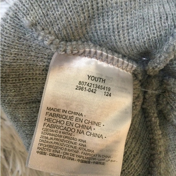 Nike gray with black logo hat and glove set unisex youth NWT - Picture 6 of 9